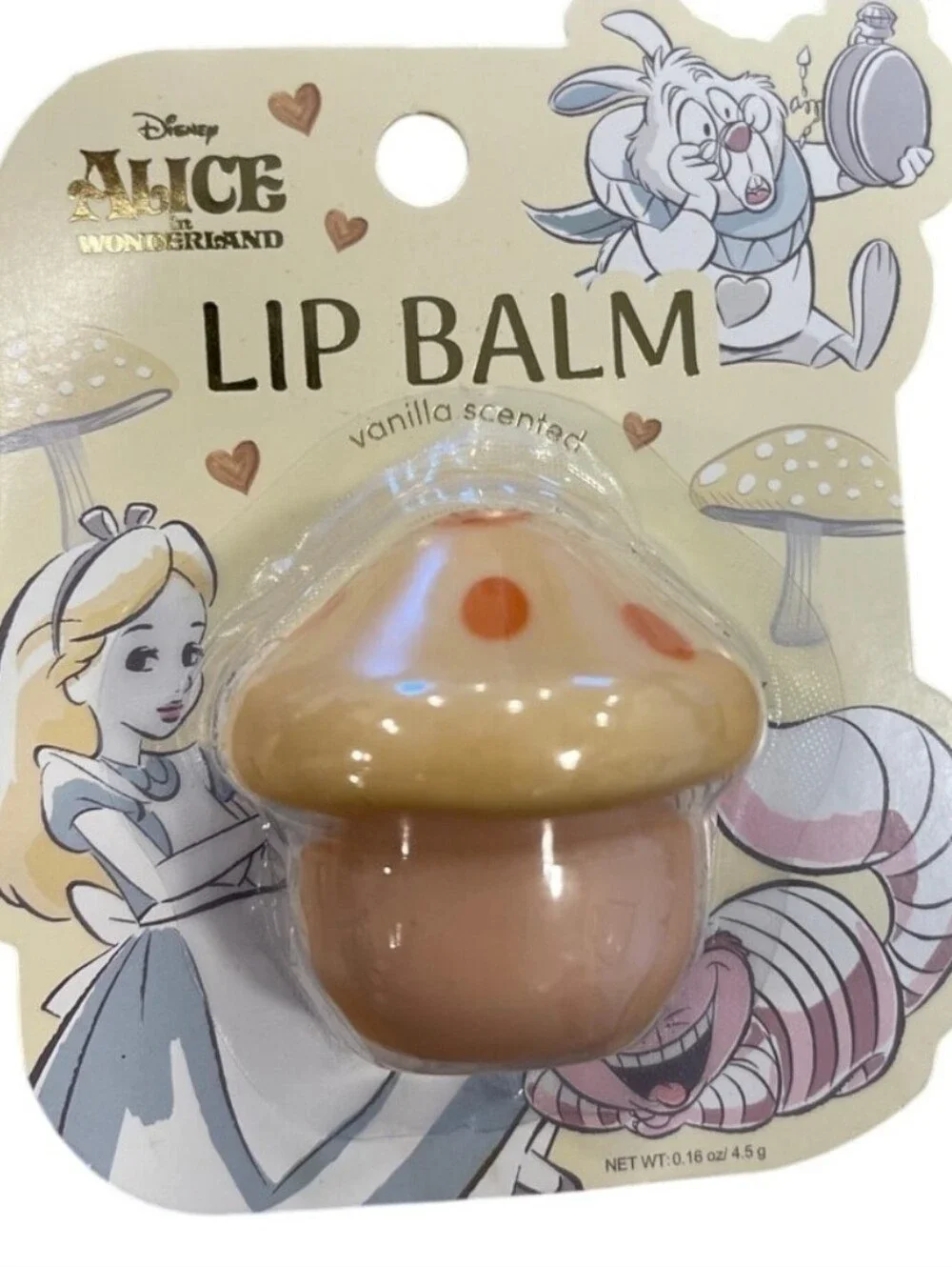 🚨5/$25 Disney Alice in Wonderland Vanilla Scented Lip Balm